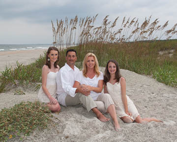 beach portrait at Huntington state park