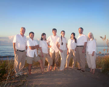 family beach portrait on Sullivan's Island