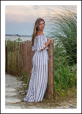 high school senior portrait on Isle of Palms